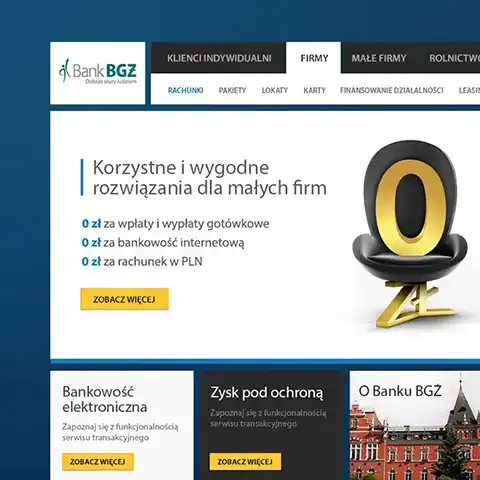 Bank BGŻ new website